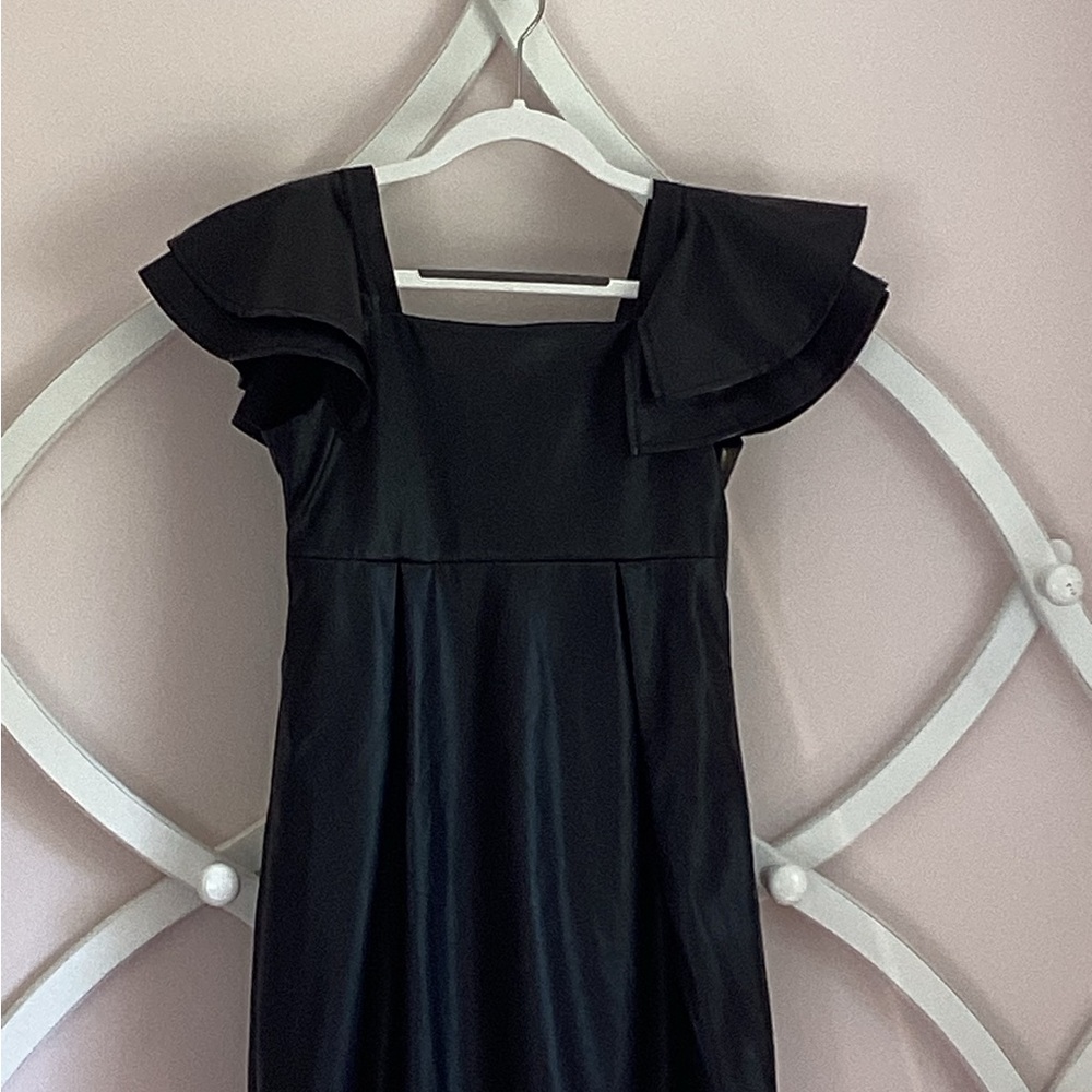 Zac Posen Black Dress with Ruffle Detail
